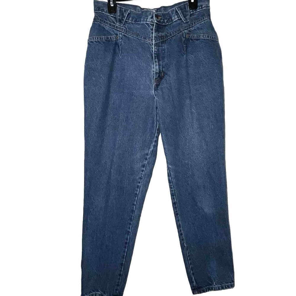 Vintage Chic Bareback Jeans Size 30"x28" High-Rise Medium‎ Wash Sunset Blues USA